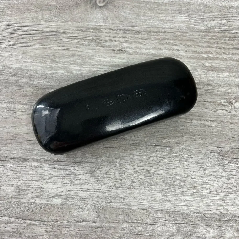 BEBE Black Sunglasses Eyeglass Clamshell Hard Case